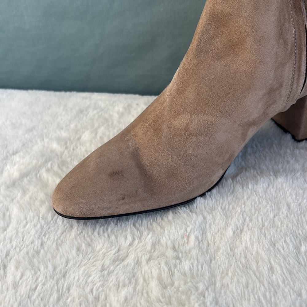BRUNO MAGLI GUC VINNY SUEDE BOOTIE EU 39.5 ANKLE TAN LUXURY ZIP - Picture 3 of 12